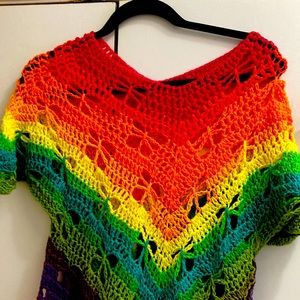 NWOT GRANDMA HAND KNITTED COTTON THREAD DRESS